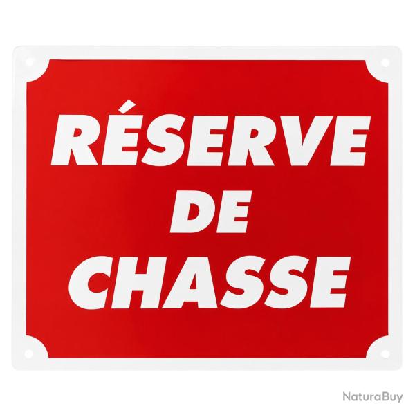 Panneau alu 'R�serve de chasse'
