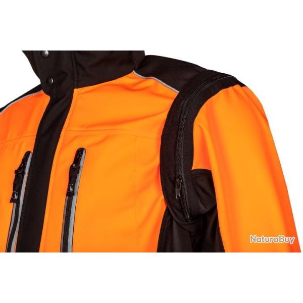 Veste softshell 1sws orange/noir S