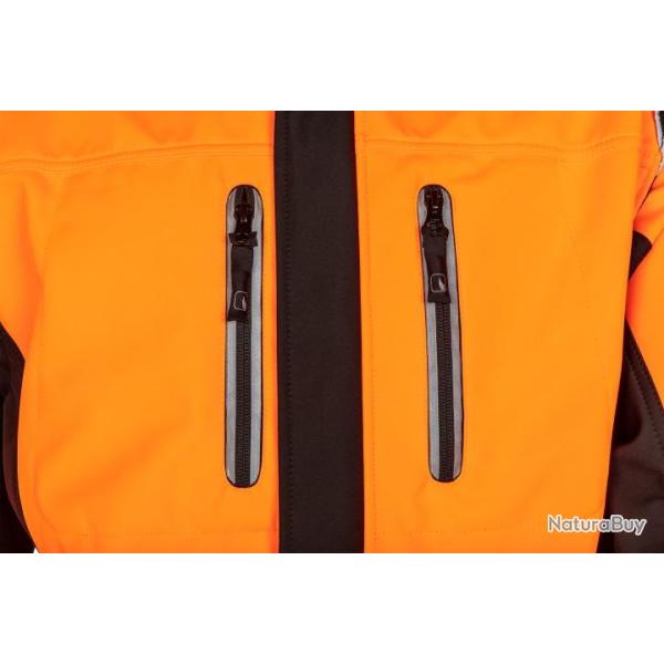Veste softshell 1sws orange/noir XXL