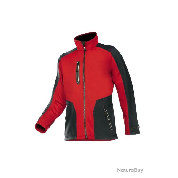 Veste softshell torreon rouge sip M