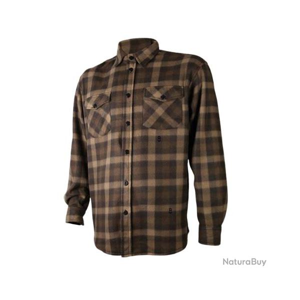 Chemise treeland marron polaire t502