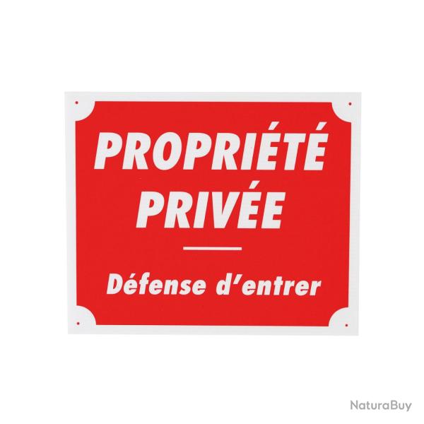 Panneau 'Propri�t� priv�'