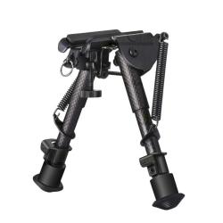 Bipied carbone r&eacute;glable 15-23cm fixation grenadi&egrave;re