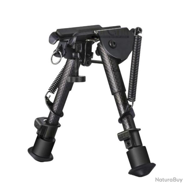 Bipied carbone r�glable 15-23cm fixation grenadi�re