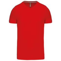 Tee shirt kariban rouge col v L