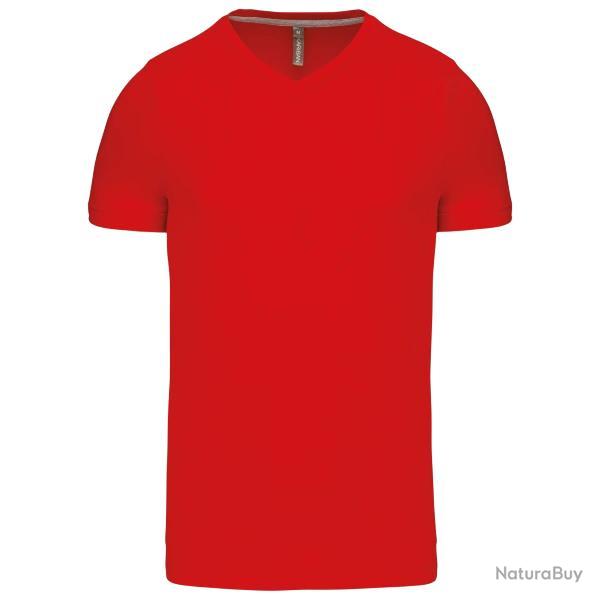 Tee shirt kariban rouge col v L