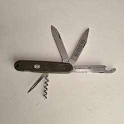 Ancien Couteau Suisse VICTORINOX MAUSER 108mm avec prot&egrave;ge-scie - collection / chasse