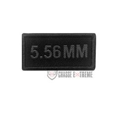 Patch 5.56 mm Brod&eacute; Noir
