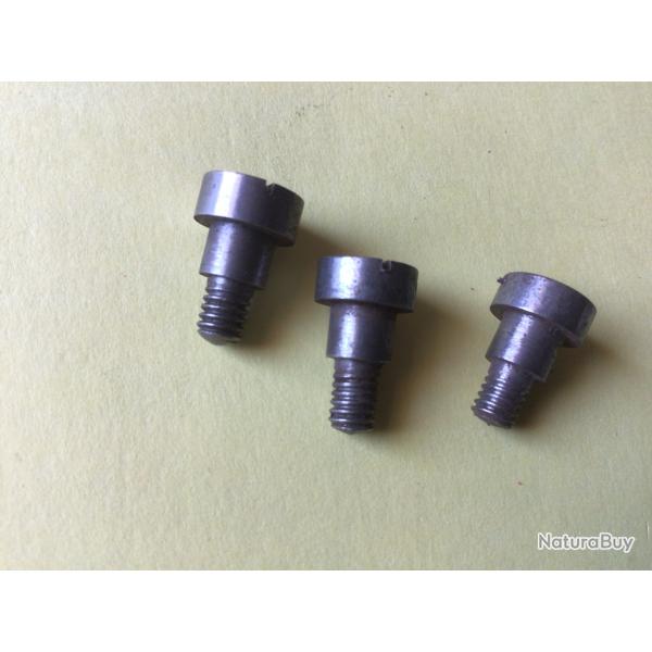 VENDU PAR LE-CUIRASSIER LOT DE 3 VIS POUR  PLAQUE DE RECOUVREMENT FUSIL HAMMERLESS CAL16/12