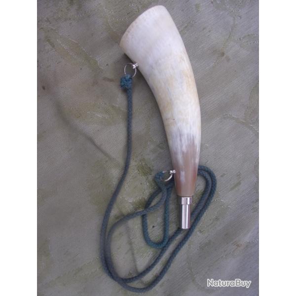 corne d'appel   Elless chasse corne naturelle 26,3 cm