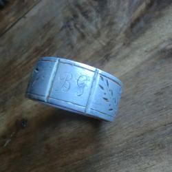 souvenir de tranch&eacute;e rond de serviette alu 14 18
