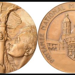 MEDAILLE 150 ANS PRYTANEE MILITAIRE ECOLE LA FLECHE ( MONNAIE DE PARIS 1966 )