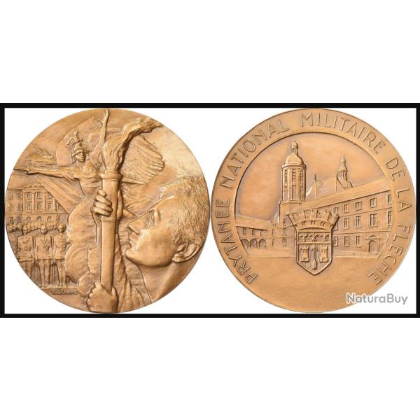 MEDAILLE 150 ANS PRYTANEE MILITAIRE ECOLE LA FLECHE ( MONNAIE DE PARIS 1966 )