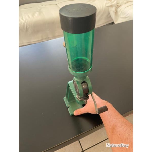 Doseuse � poudre RCBS Uniflow + pied RCBS d'origine