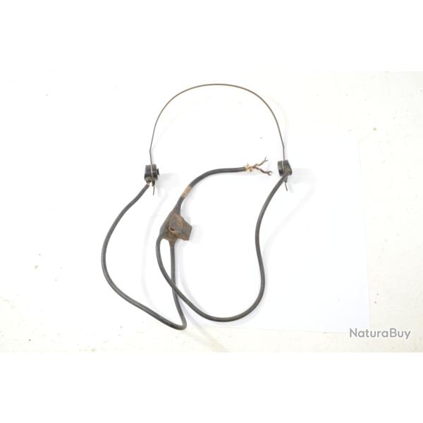 Ecouteurs radio US WW2 - casque HS-30 HS30 conducteur / pilote de char. Usag�