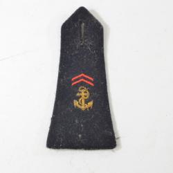 Patte d'&eacute;paule TDM Troupes de Marines, Coloniale. Ann&eacute;es 1950 - 1970. A nettoyer Caporal / brigadier