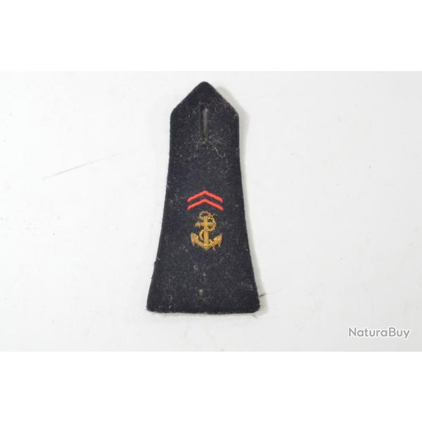 Patte d'�paule TDM Troupes de Marines, Coloniale. Ann�es 1950 - 1970. A nettoyer Caporal / brigadier
