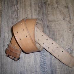 CEINTURON CUIR ARMEE FRANCAISE 115cm