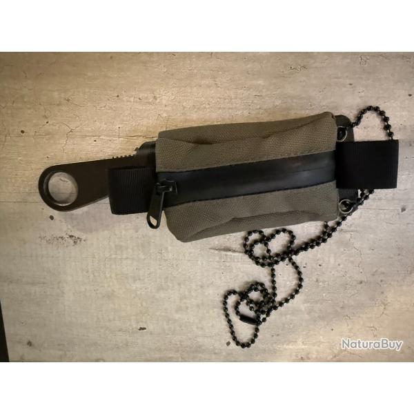Couteau Station IX Trail Ultra n�7 Lame Acier VG-10 Black Stonewash Etui Kydex �quip� "SMALL POUCH"