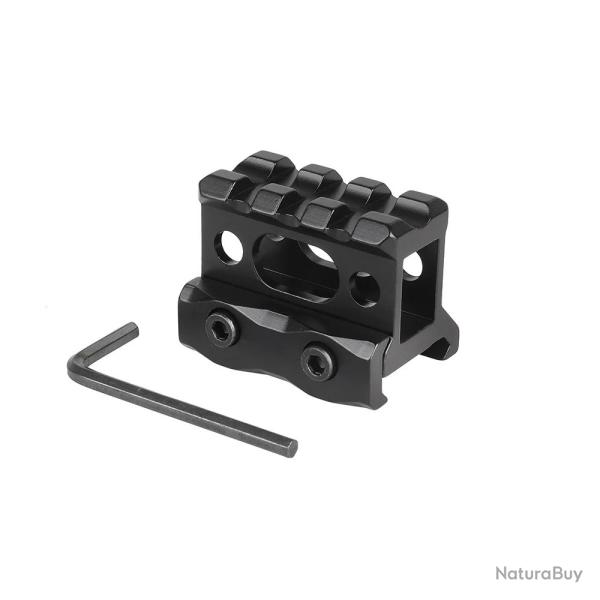 Adaptateur R�hausseur Picatinny (Riser Mount) en Alliage d'Aluminium - 20/21 mm Livraison OFFERTE