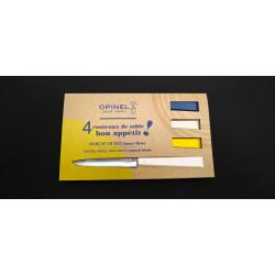 Opinel N&deg;125 Bon App&eacute;tit C&eacute;leste - Coffret 4 Couteaux de Table - R&eacute;f. 20407