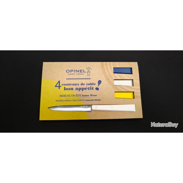 Opinel N�125 Bon App�tit C�leste - Coffret 4 Couteaux de Table - R�f. 20407