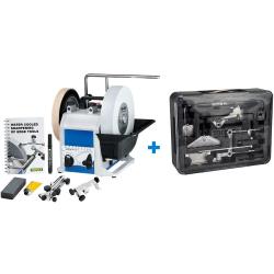 Pack Aff&ucirc;teuse &agrave; eau Tormek T-8 Original (Manuel en fran&ccedil;ais) + Kit complet d'aff&ucirc;tage pour couteaux