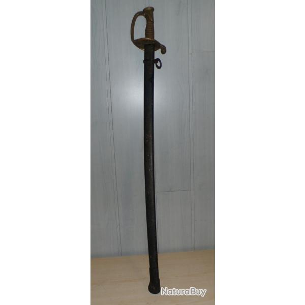 Sabre officier 1845 infanterie fran�aise bien dat� avec son fourreau