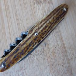 Ancien couteau pliant navette Vintage 4 pi&egrave;ces BERTHIER Valence FRANCE