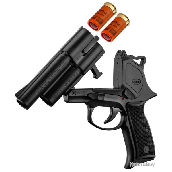 Pack Pistolet Gomm-Cogne SAPL GC 54 Bronz� + 1 Boite de 5 Cartouches 12/50 SAPL Chevrotine