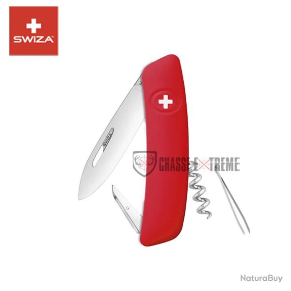 Couteau SWIZA D01 6 Fonctions Rouge