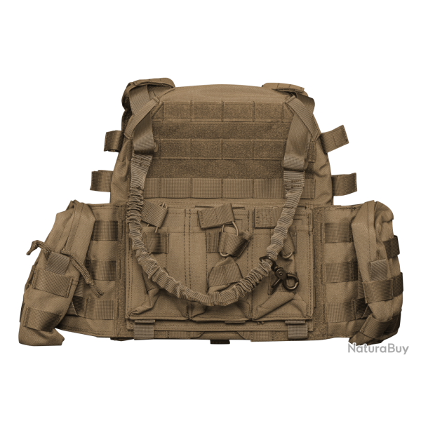 Veste tactique TACTICAL OPS Operator 500D Nylon Coyote MOLLE avec poches