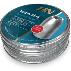 Plombs H&N Heavy Slug 5,5 mm (.218) 36 gr -