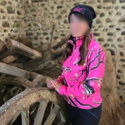 SWEAT POLAIRE ROSE FLUO CAMOUFLAGE L&L WE SHARE