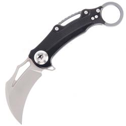 Couteau pliant - Dream Tech Button Lock Karambit Black Aluminium