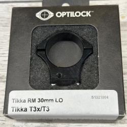 Montage fixe Tikka T3X/T3 30mm bas - Optilock