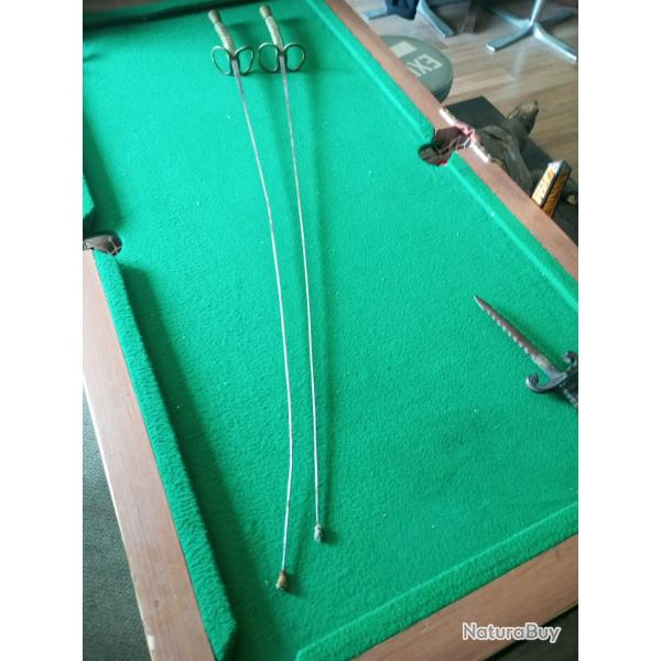 Paire de fleurets anciens fin 19e