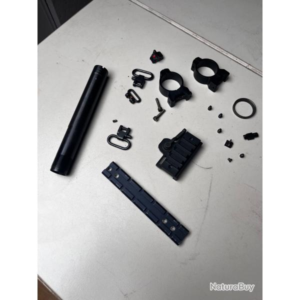 Pi�ces diverses pour browning, remington, rail Weaver, montage rapide type picatinny,point de mire.