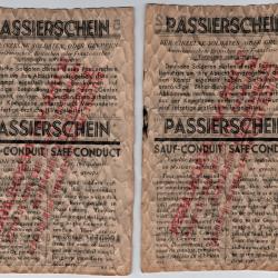 Authentique tract sauf-conduit alli&eacute; de r&eacute;dition de la Seconde Guerre mondiale ou  Safe Conduct Pass