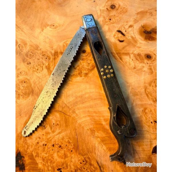 Tres rare Couteau ancien sheffield 18e