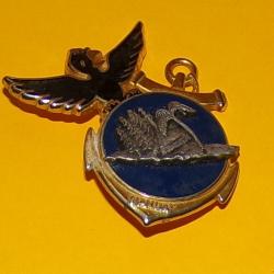 R&eacute;g. Inf. de Marine du Pacifique, D&eacute;t. NANDAI, bleu fonc&eacute; , Nouvelle Cal&eacute;donie oiseau cagou noir ,