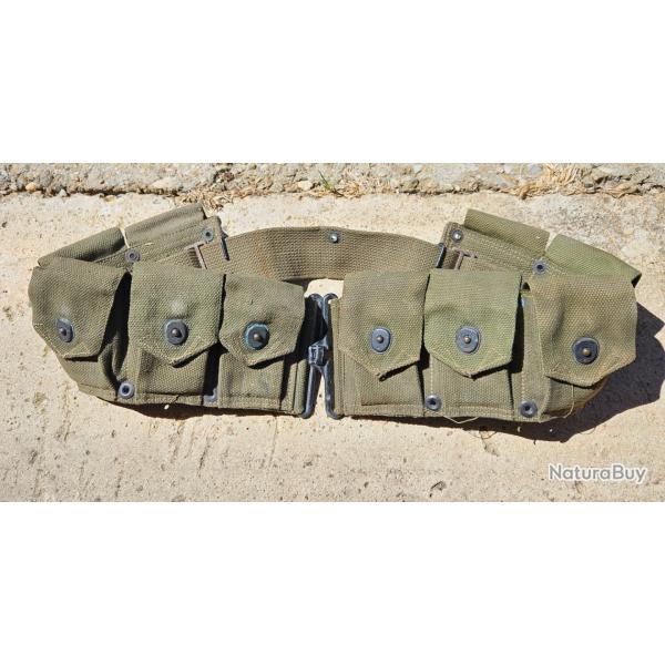 Ceinturon-Cartouchi�re M1923 US Garand M1 - Dat� 1944 - Seconde Guerre Mondiale