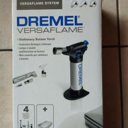 Lampe &agrave; souder multifonction butane DREMEL VERSAFLAME 2200 avec accessoires en coffret m&eacute;tal NEUF