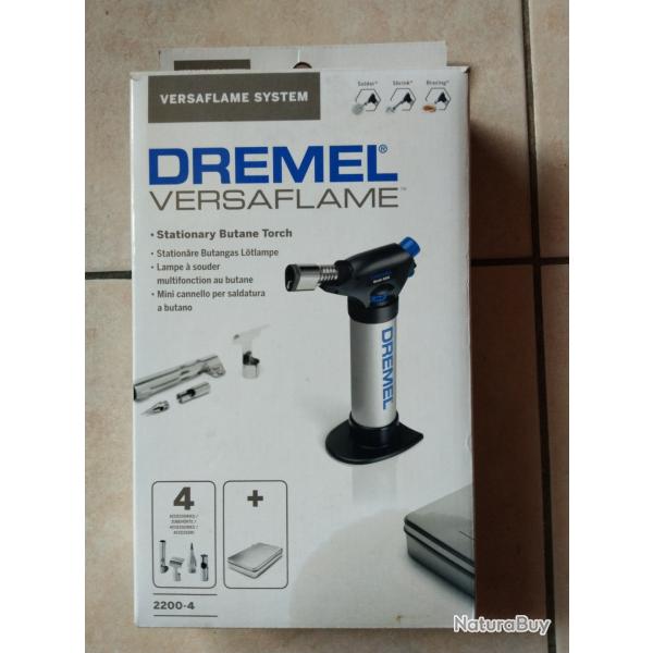 Lampe � souder multifonction butane DREMEL VERSAFLAME 2200 avec accessoires en coffret m�tal NEUF