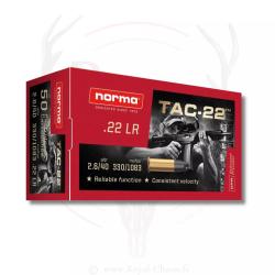 50 balles TAC-22 22LR 40GRS NORMA
