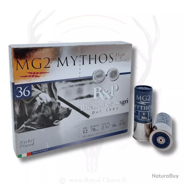 10 cartouches MG2 MYTHOS 36HV Cal.12/70 36GR BJ B&P 04