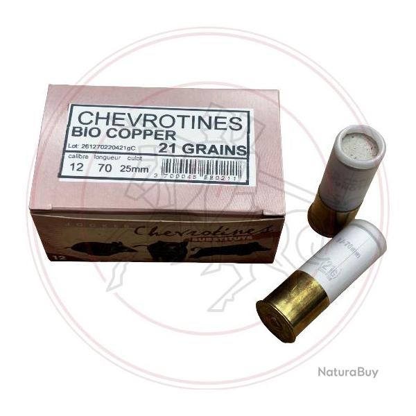 CARTOUCHES JOCKER CHEVROTINE BIO COPPER (CUIVRE) - Cal: 12/70 - 21 Grains - par 10