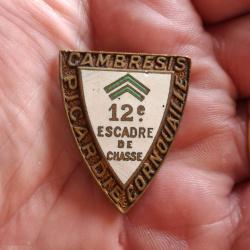 INSIGNE 12 EME ESCADRE DE CHASSE - CAMBRESIS / CORNOUAILLE / PICARDIE