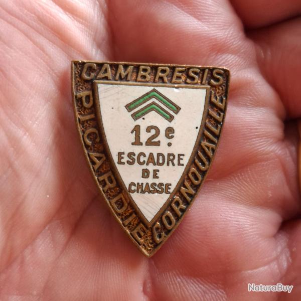 INSIGNE 12 EME ESCADRE DE CHASSE - CAMBRESIS / CORNOUAILLE / PICARDIE