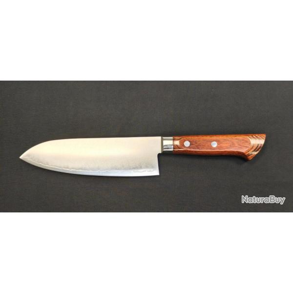 Satake Unique Mahogany 801-133 - Santoku VG-10 17 cm